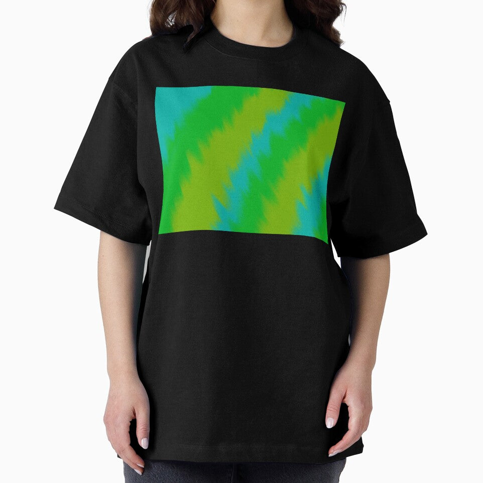 Tropical Pulse | Green & Teal Abstract Gradient Waves by FelicePatterns