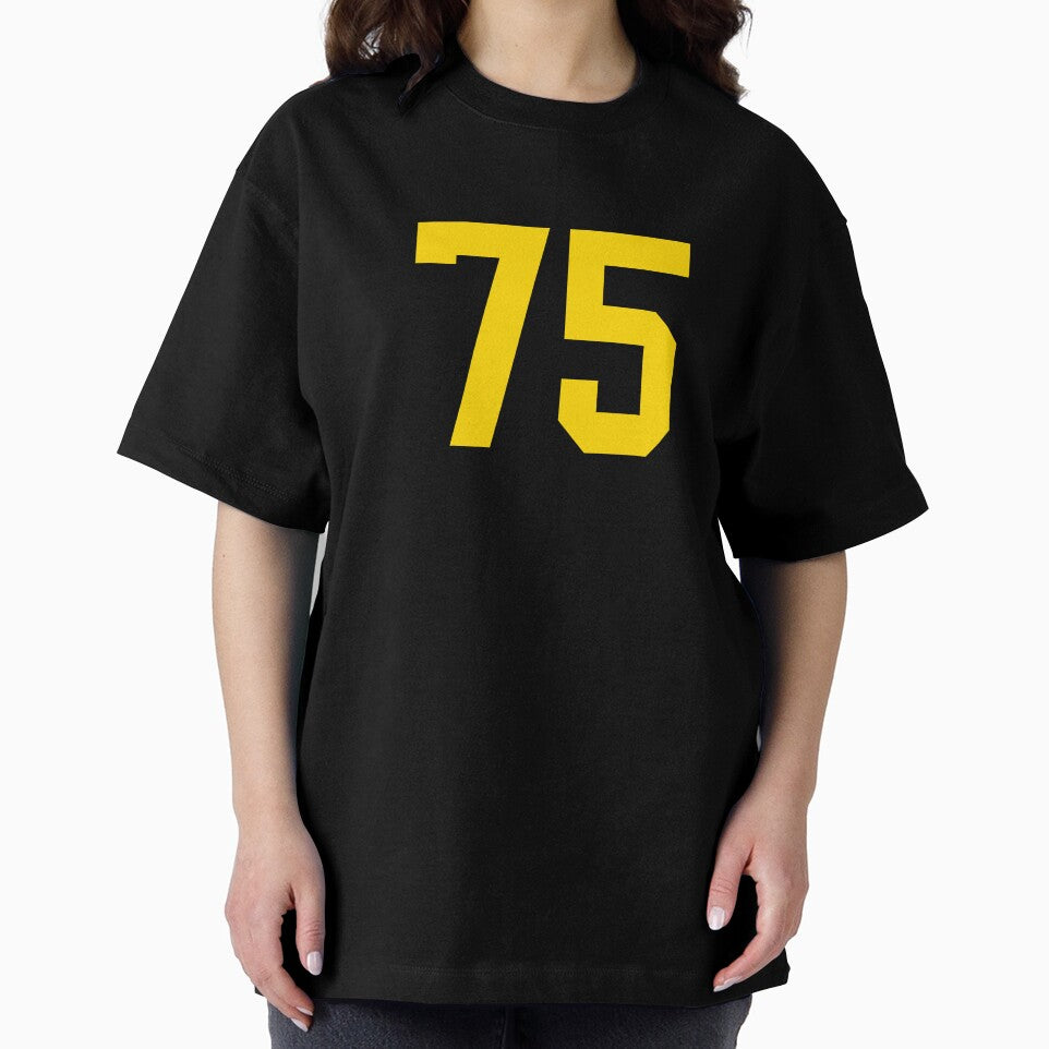 Bold Yellow Sport Number 75 by NECHSTORE