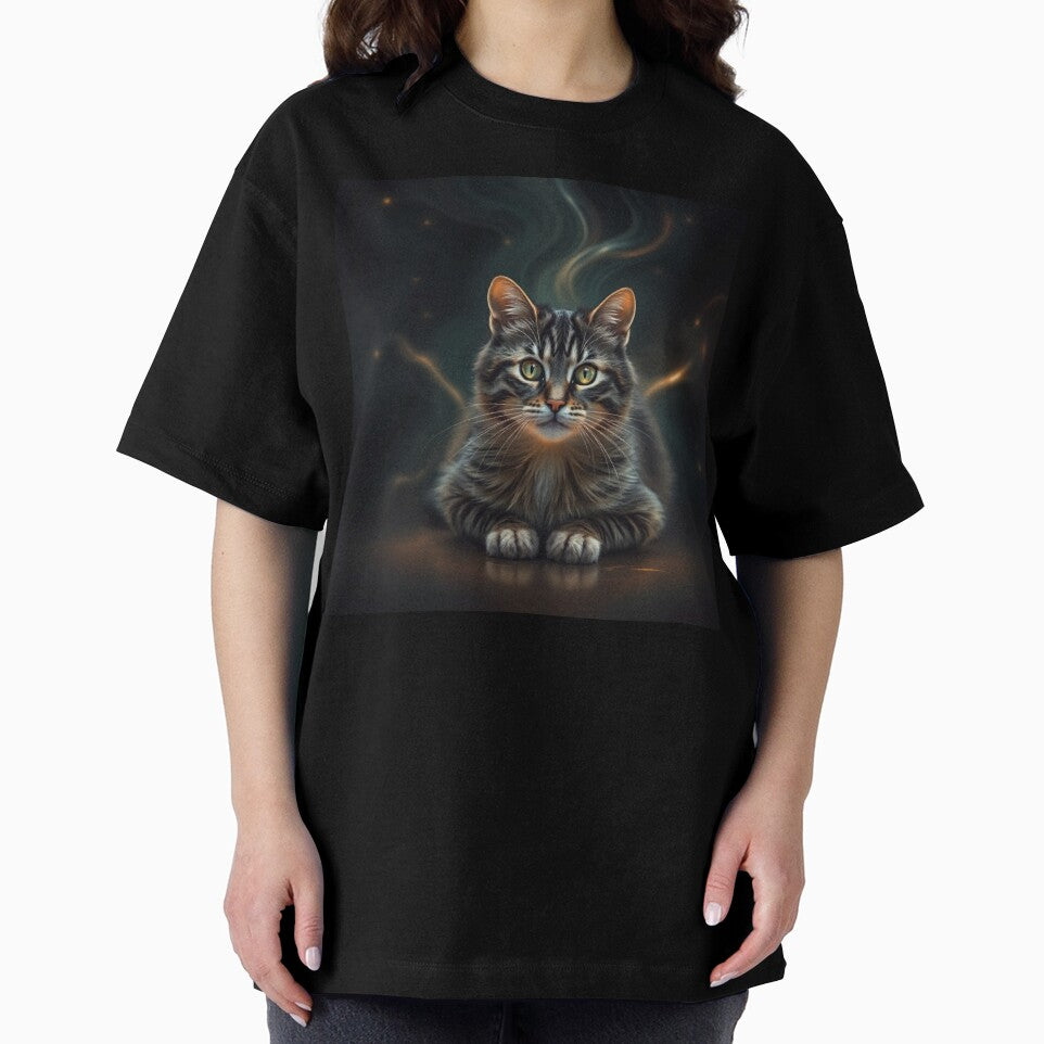 fantasy cat illustration modern by tim tal