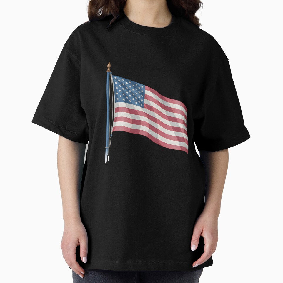 American Flag Design – Vintage Patriotic Artwork by artedigital99