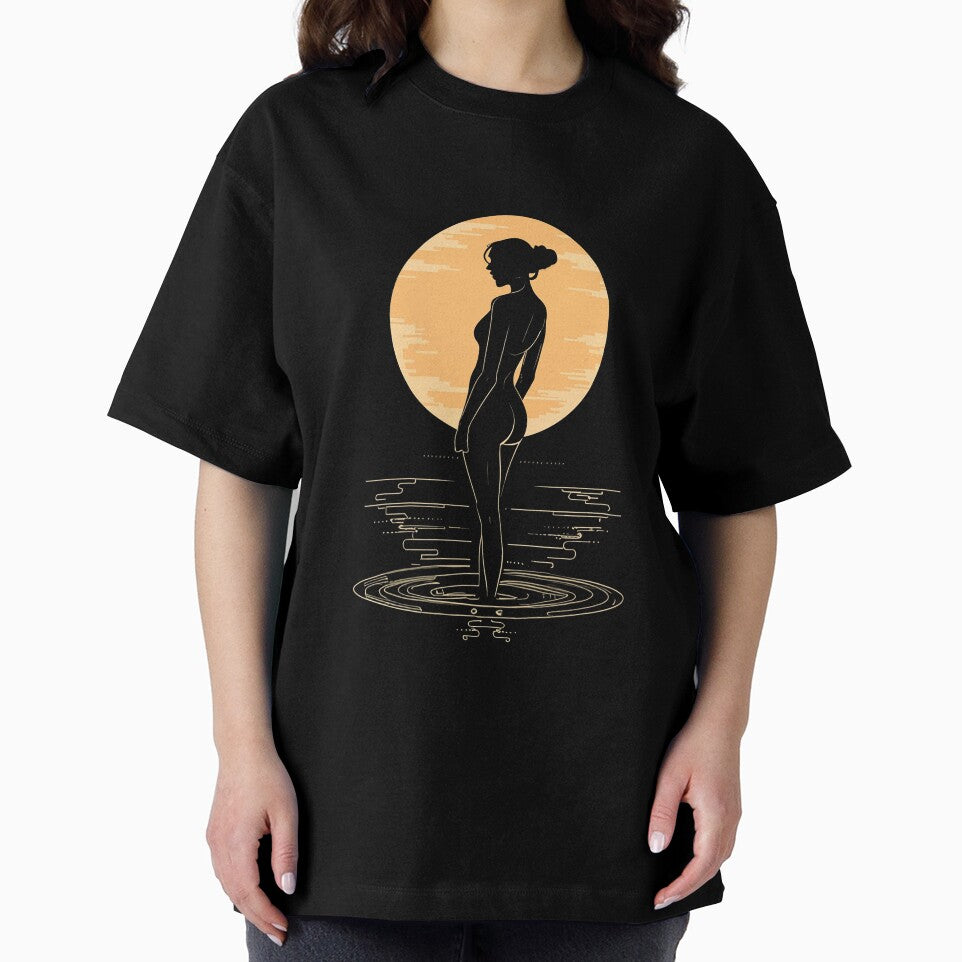 Lady in gold moon by Mate0 designer