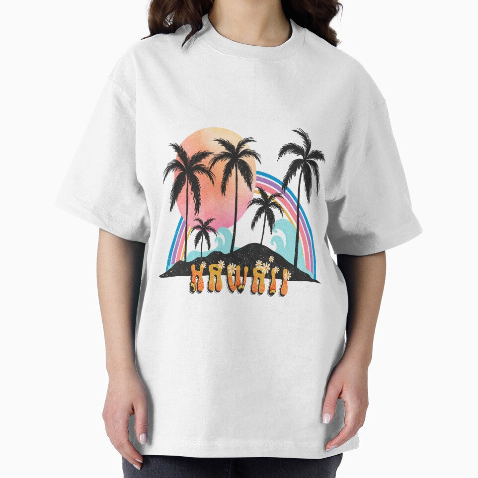 Boho Aethetic :vintage Boho landscape with Sun and Palms by remonss