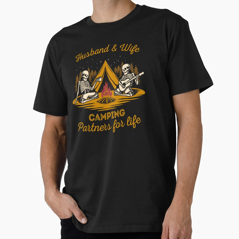 Husband And Wife Camping Partners For Life Married Matching by Crazy Trendy Designs