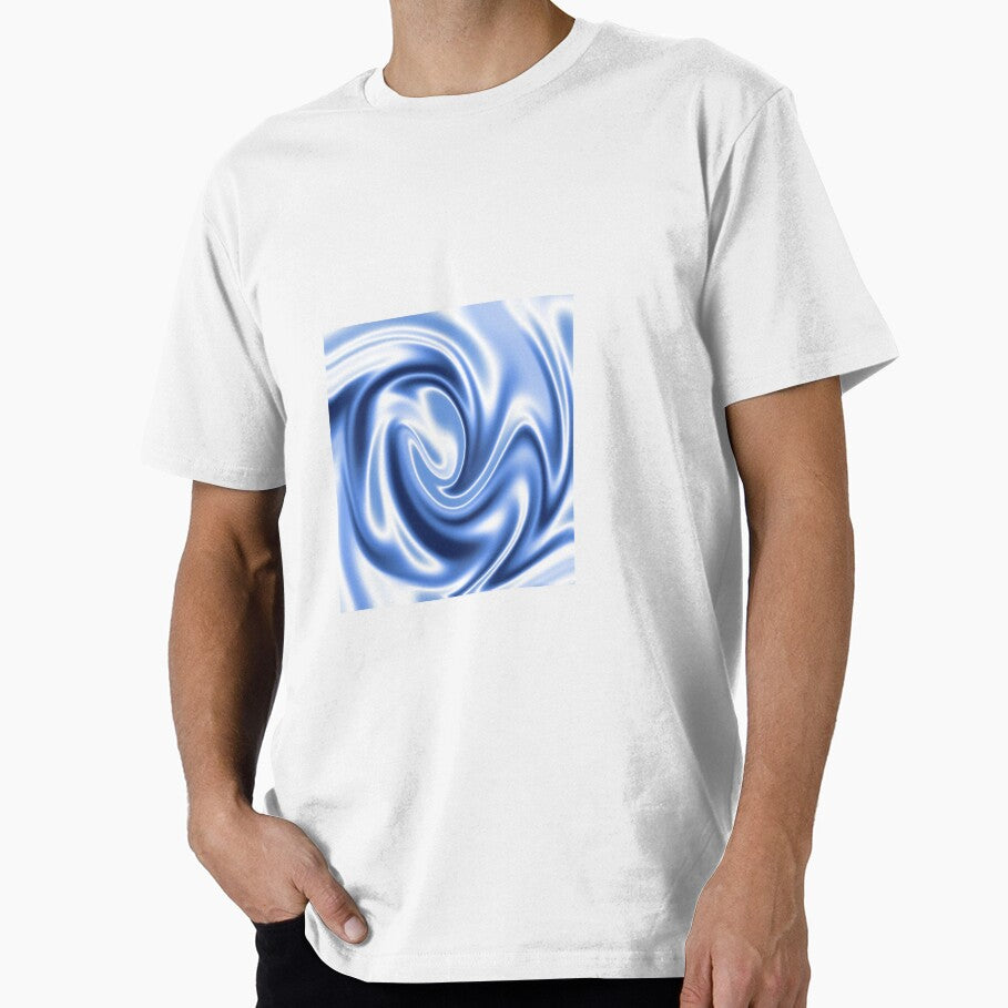 Blue, Black and White liquid Gradient by Pattrenonly