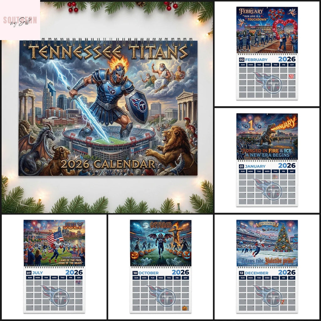 Tennessee Titans 2026 Wall Calendar
