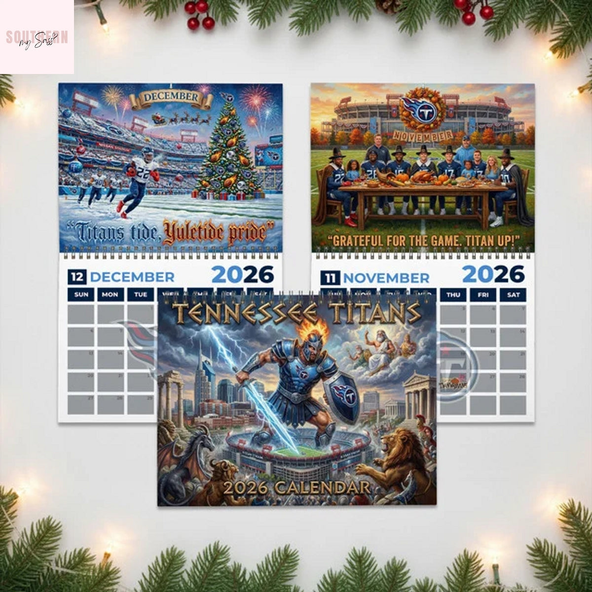 Tennessee Titans 2026 Wall Calendar