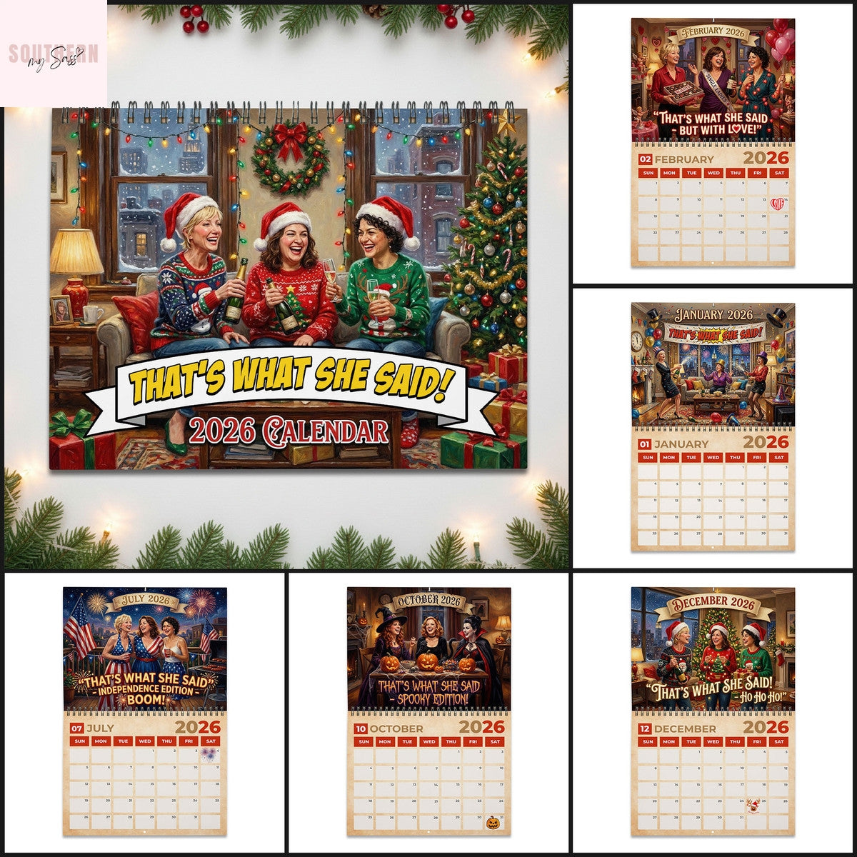 That What She Said 2026 Wall Calendar