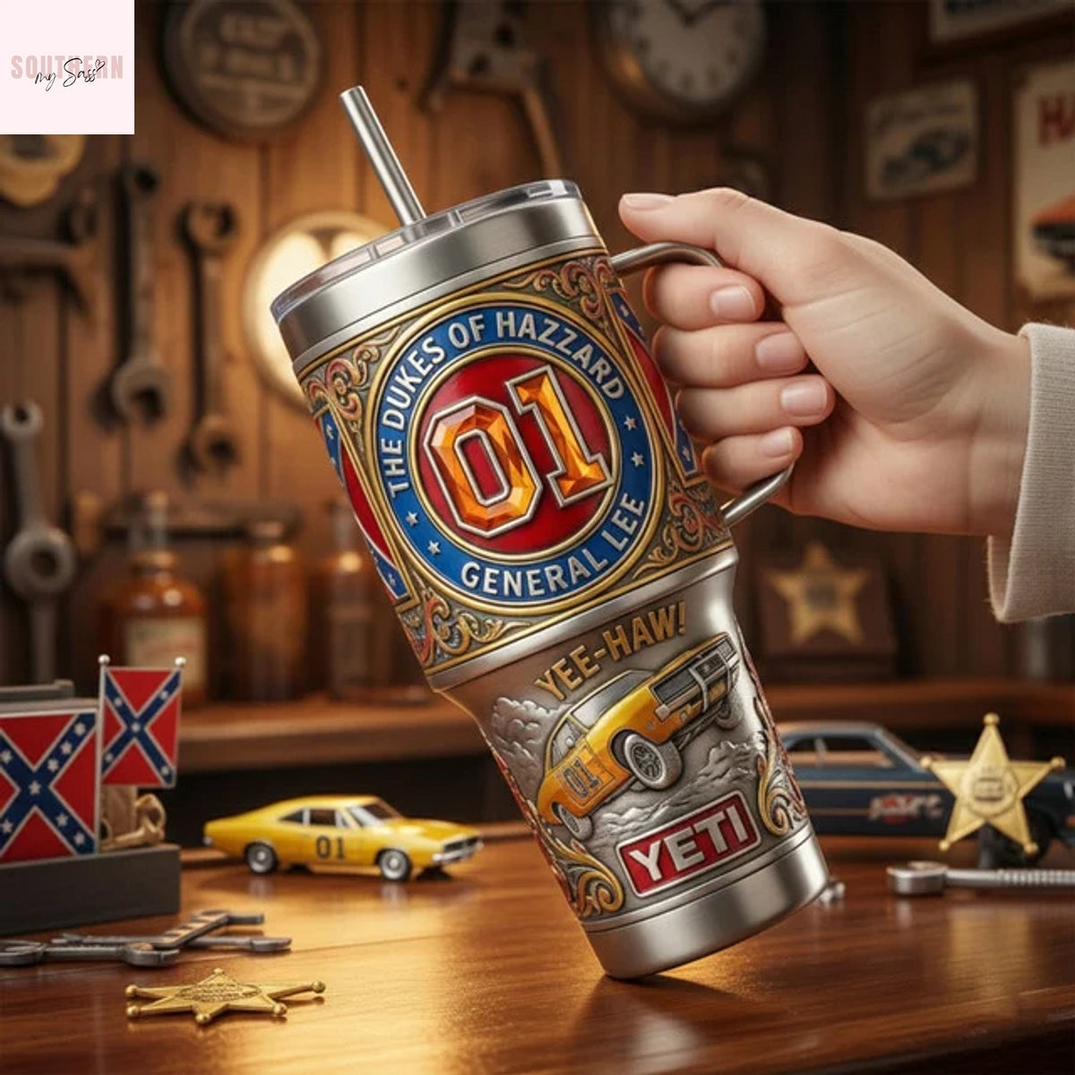 The Dukes Of Hazzard General Lee Good Ol Boys Tumbler