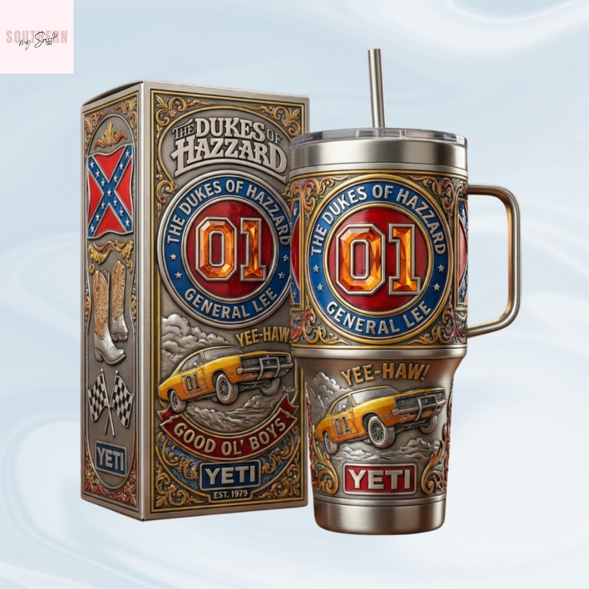 The Dukes Of Hazzard General Lee Yee-Haw Tumbler