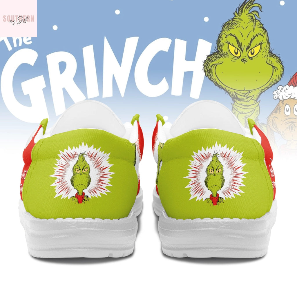The Grinch Christmas Grinch Vibes Hey Dude Shoes