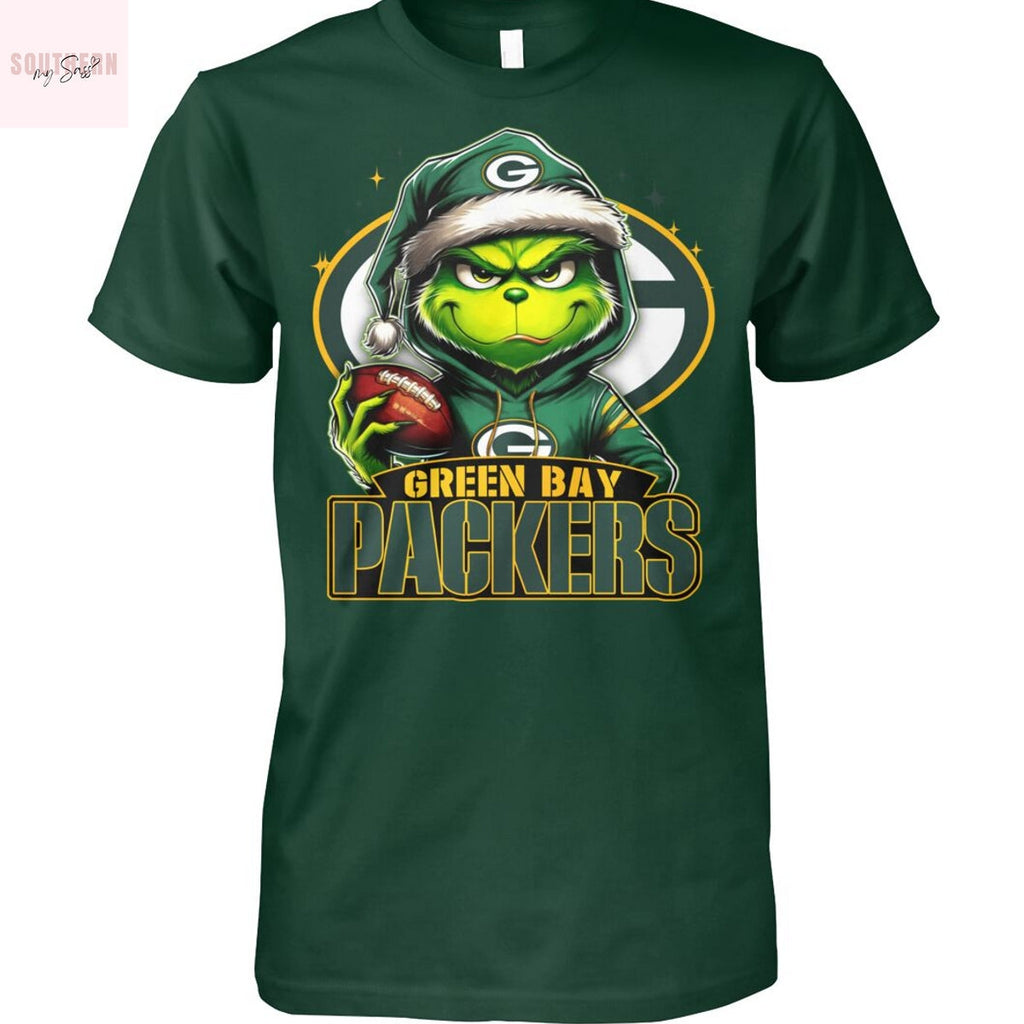 The Grinch Christmas x Green Bay Packers Unsiex T-Shirt