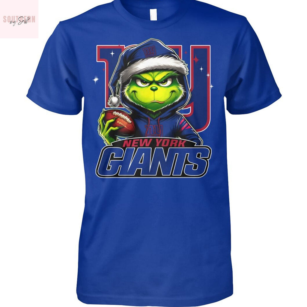 The Grinch Christmas x New York Giants Unsiex T-Shirt