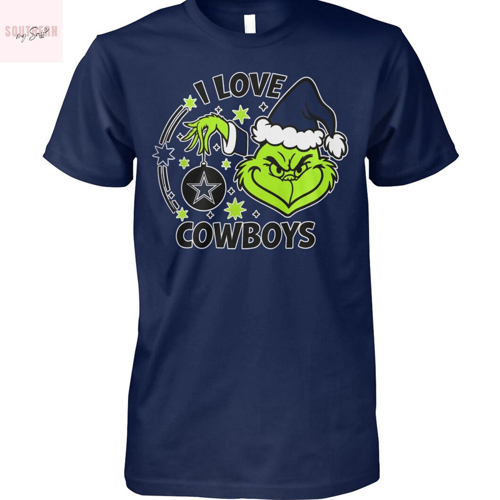 The Grinch I Love Dallas Cowboys Unisex T-Shirt
