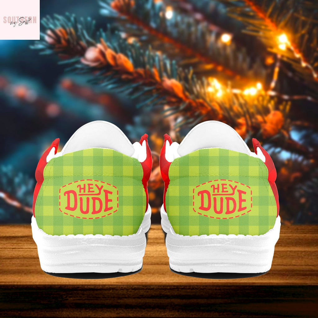 The Grinch Personalized Hey Dude Shoes