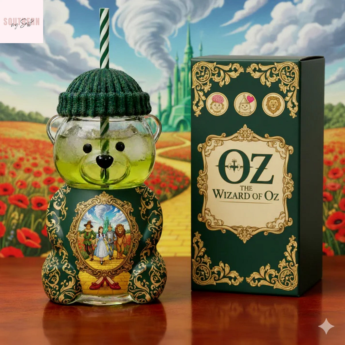 The Wizard Of Oz Bear Glass Cup