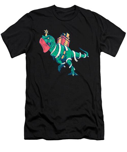 Toiletpaper T-rex Funny Xmas Dinosaur With Mask T-Shirt