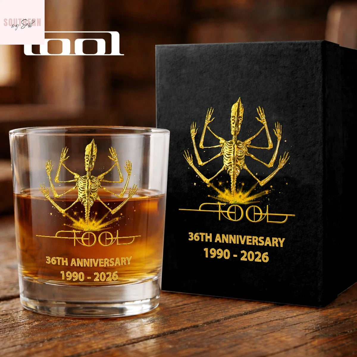 Tool 36th Anniversary 1990-2026 Whiskey Glass