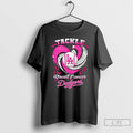 Premium Los Angeles Dodgers Breast Cancer Awareness Tackle Heart T Shirts