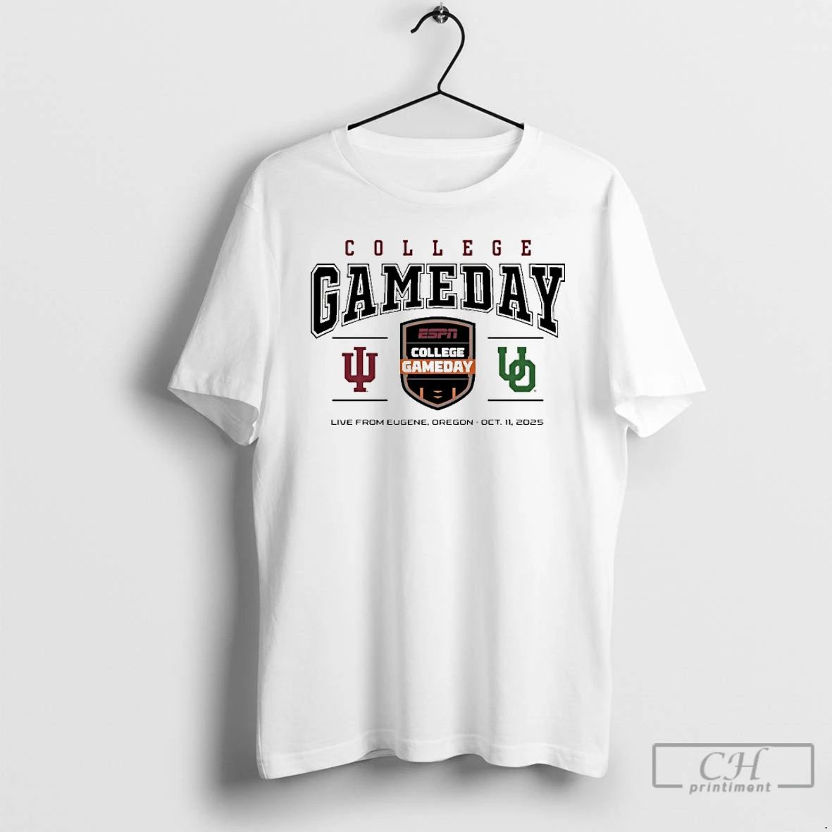 Premium College Gameday Indiana Vs Oregon 2025 Live From Eugene Or T Shirts