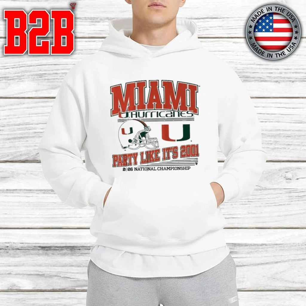 Miami Football CFP Party Like It’s 2001 Shirt