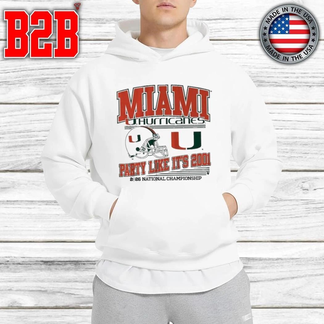 Miami Football CFP Party Like It’s 2001 Shirt