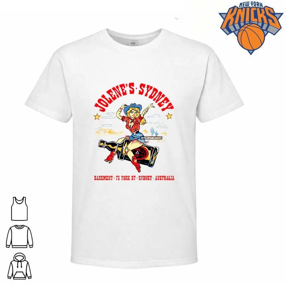 Jolene Sydney Cowgirl Riding A Bottle Western Retro T Shirt