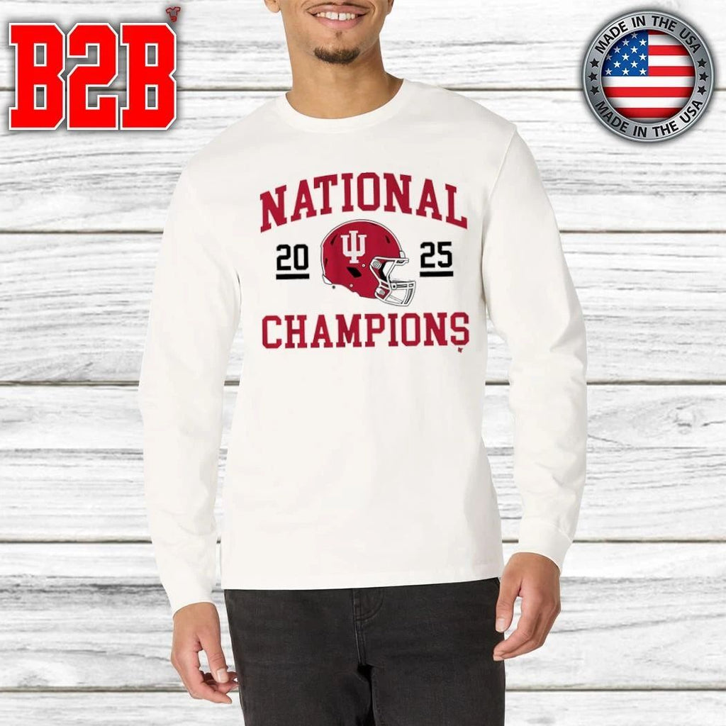Indiana Football 2025 CFP National Champions Helmet Shirt