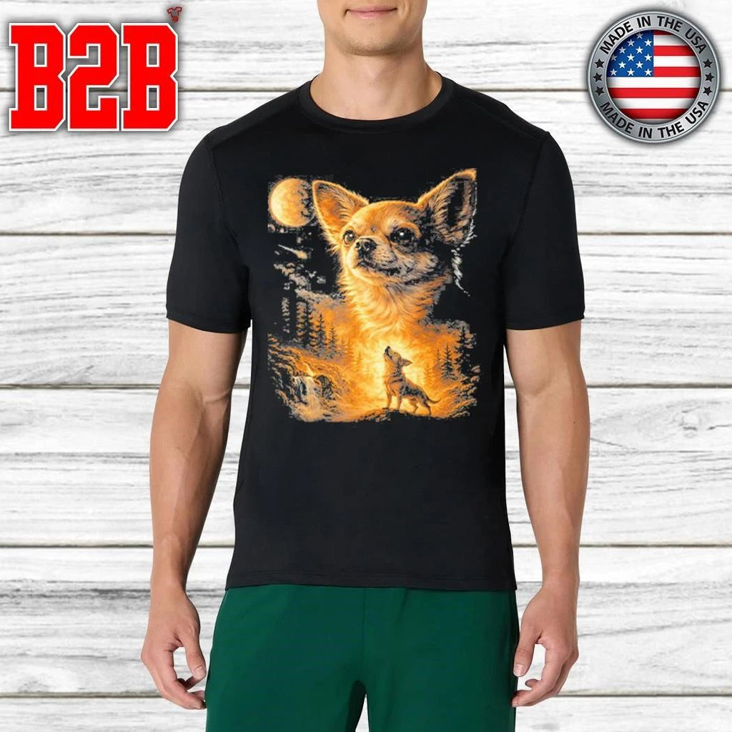 Chihuahua Howling To The Moon Shirt