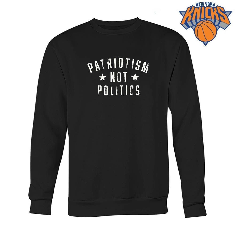 Patriotism Not Politics Vintage Distressed Black Shirt