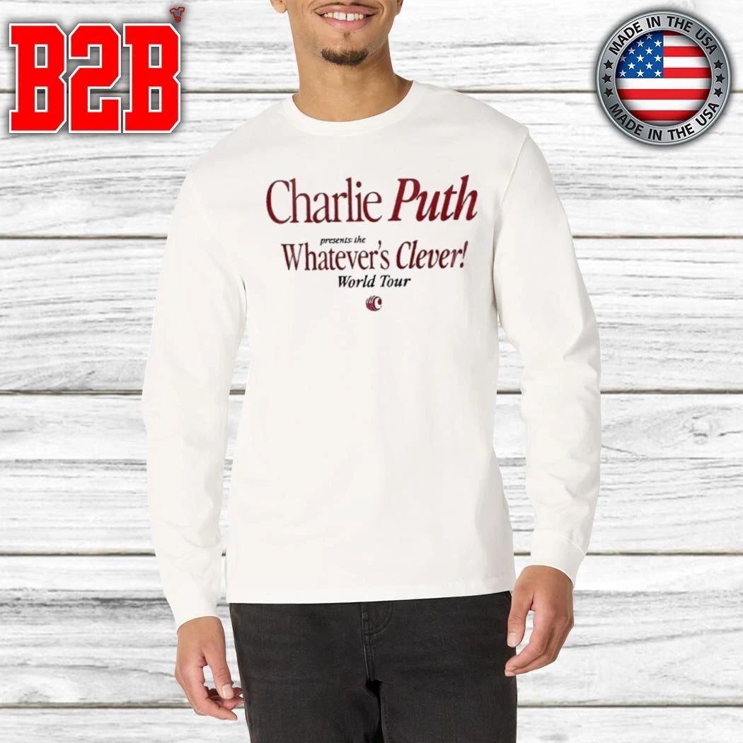 Charlie Puth Whatever’s Clever! World Tour Shirt