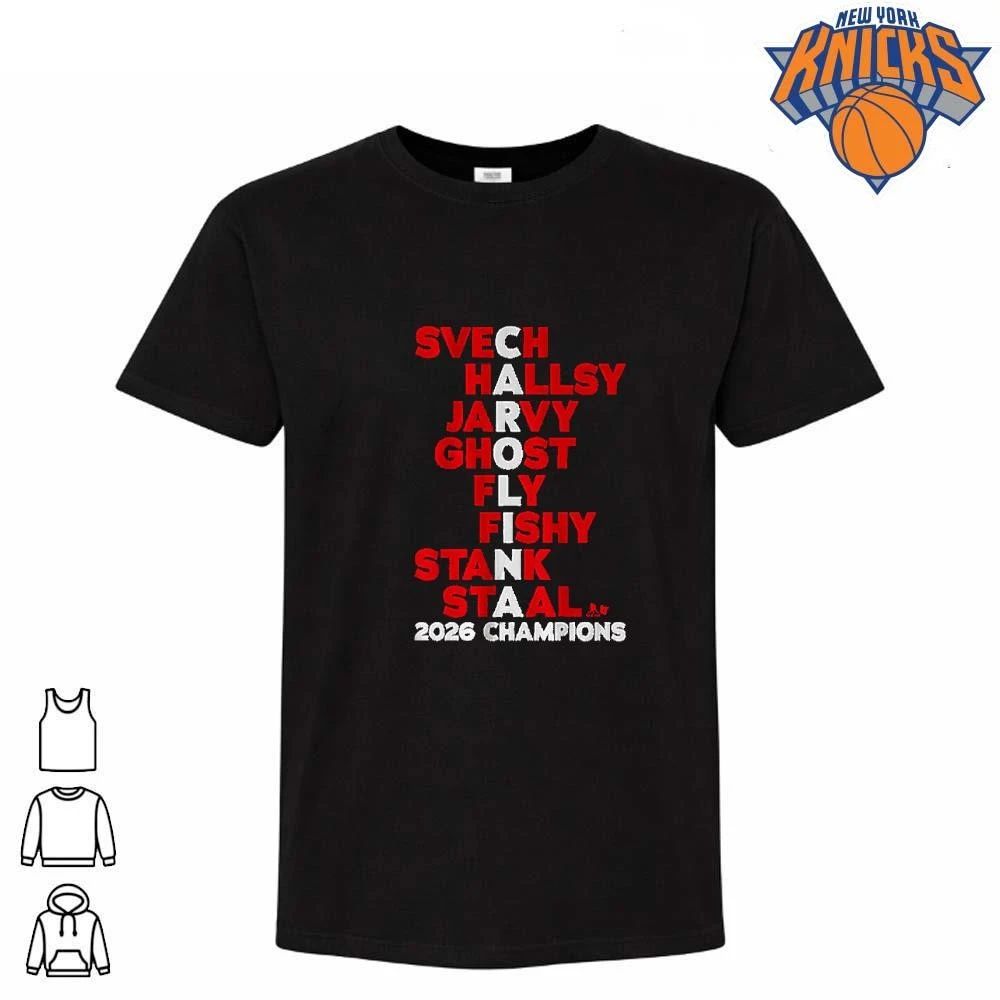 Carolina Hurricanes Champions Stanley Cup 2026 Players Acronym Name Stack Shirt