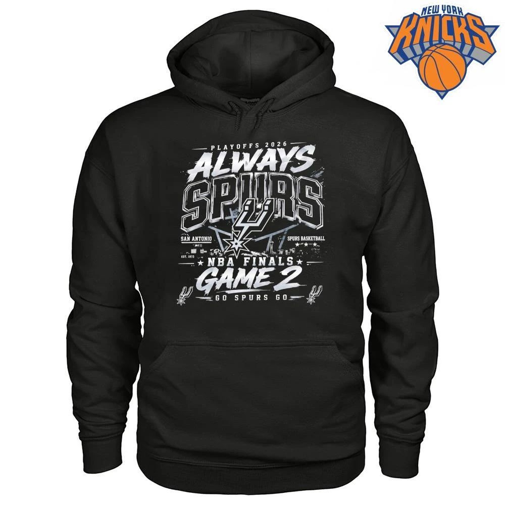 San Antonio Spurs Always Spurs Playoffs Game 2 Skyline Graphic NBA Finals 2026 Shirt