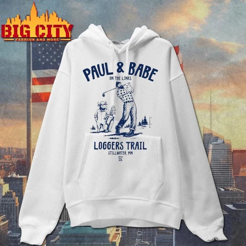 Original Paul and Babe On The Links Loggers Trail Stillwater Mn Graphic Shirt