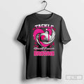 Premium Cleveland Browns Breast Cancer Awareness Tackle Heart T Shirts