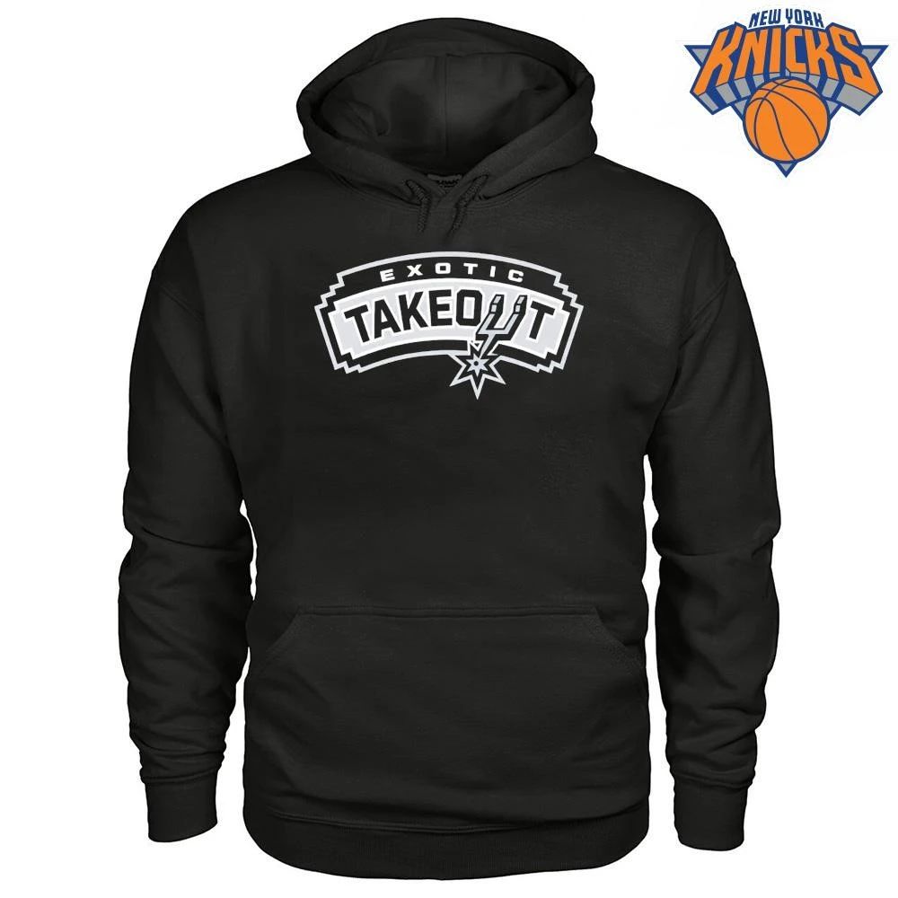 Exotic Takeout San Antonio Spurs Logo Parody Graphic Retro Font NBA Finals 2026 Shirt