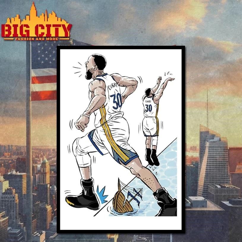 Stephen Curry sinks the Clippers NBA Playoffs 2026 Graphic Shirt