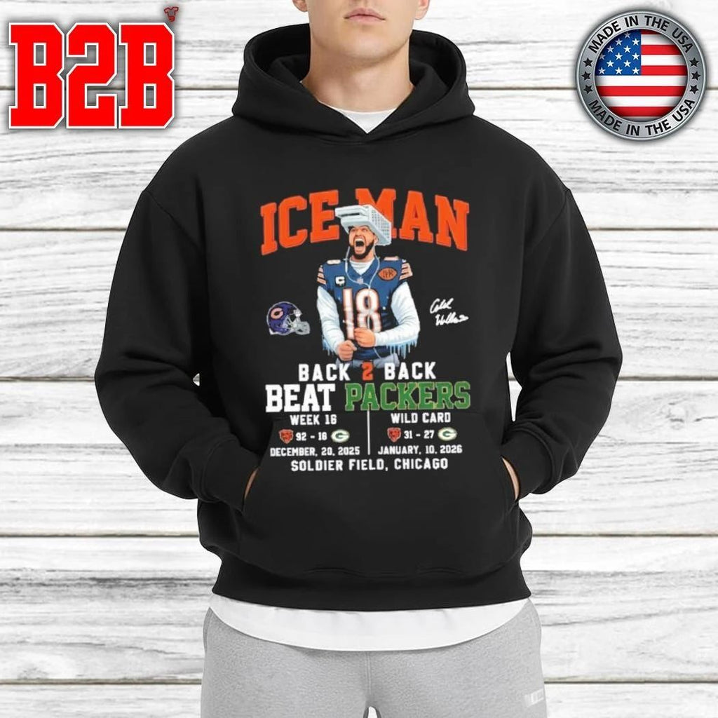 Bears Caleb Iceman Back 2 Back Beat Packers Shirt