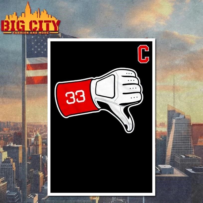 Premium Tek Thumbs Down 33 Cleveland Guardians graphic shirt