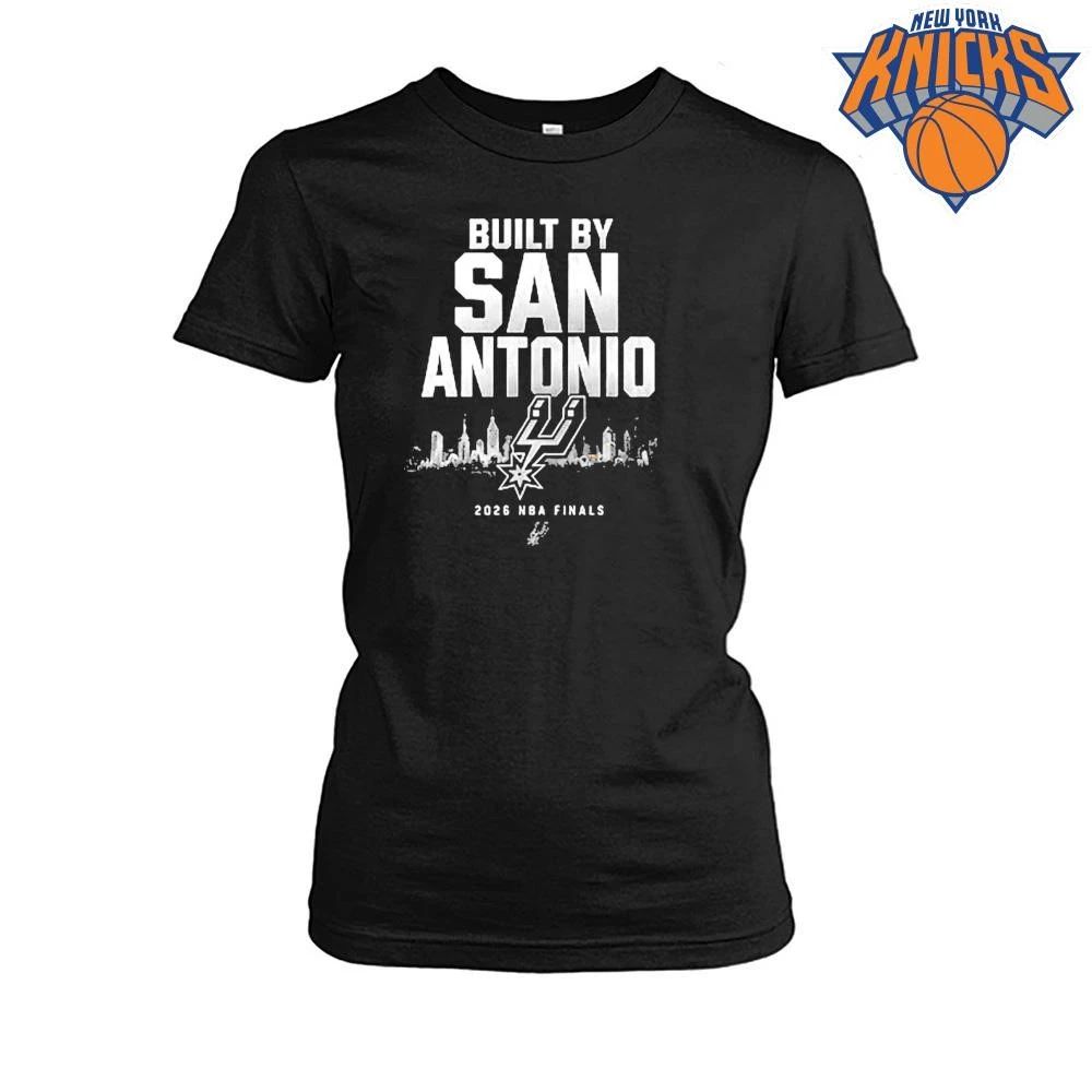 2026 NBA Finals Built By San Antonio Spurs Black T Shirt