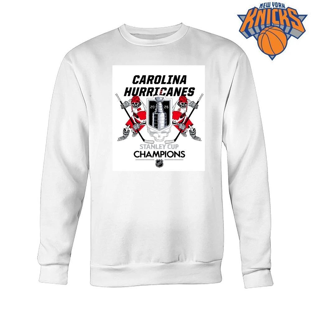 Carolina Hurricanes Grateful Dead Skull Stanley Cup Champions 2026 Shirt