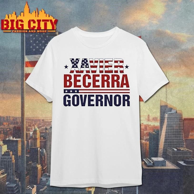 Xavier Becerra Governor California 2026 American Flag Shirt