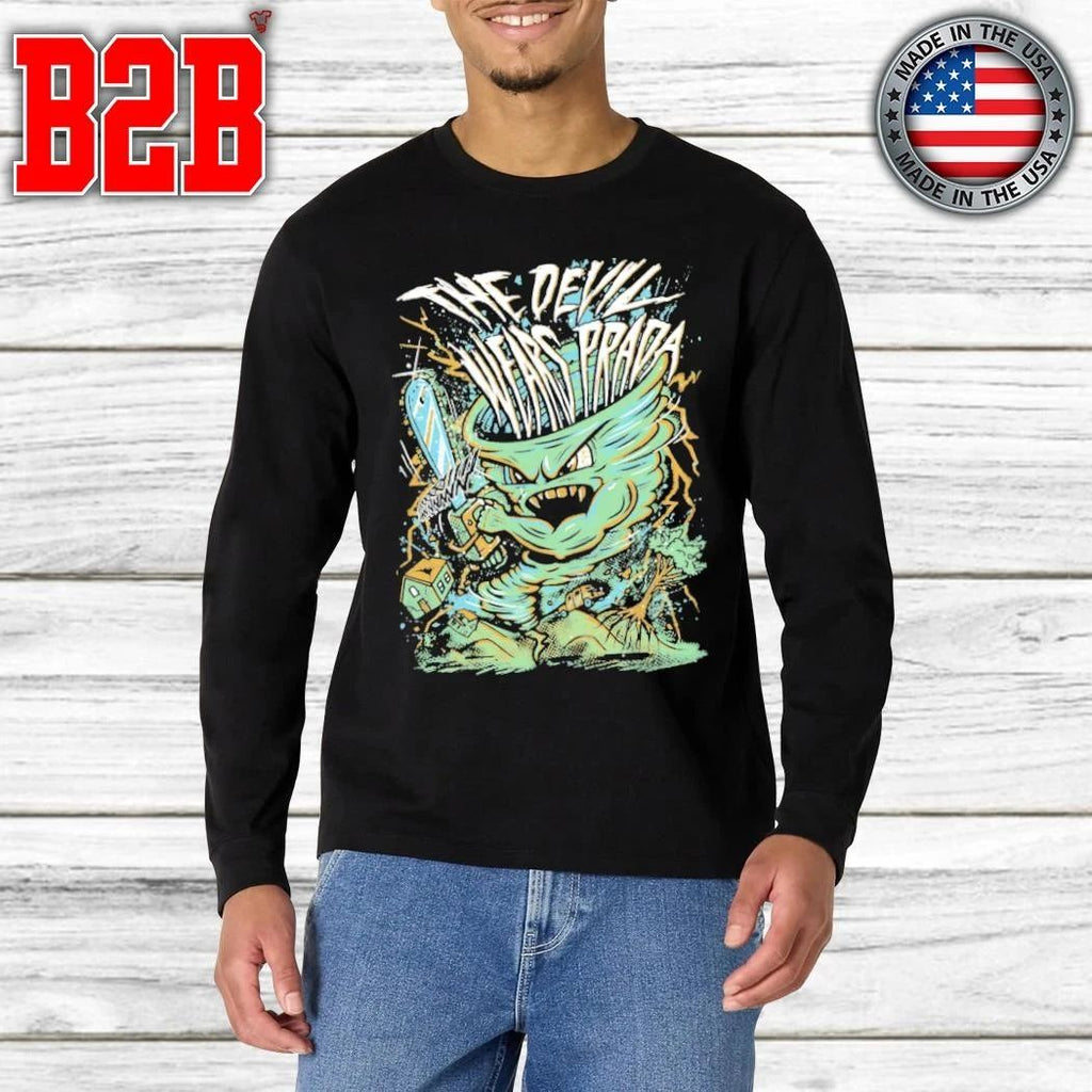 The Devil Wears Prada Band Chainsaw Brutality Tornado Shirt