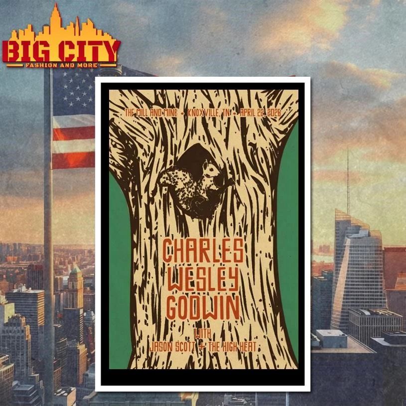 Charles Wesley Godwin April 22 2026, Knoxville TN Poster Shirt