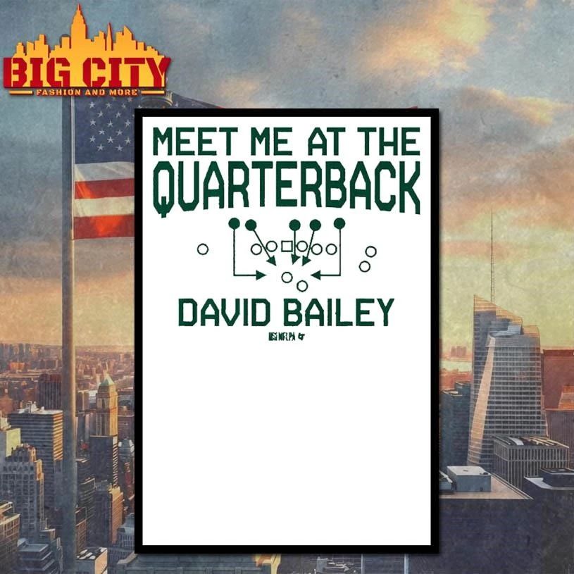 David Bailey Meet Me At The Quarterback Graphic Shirt