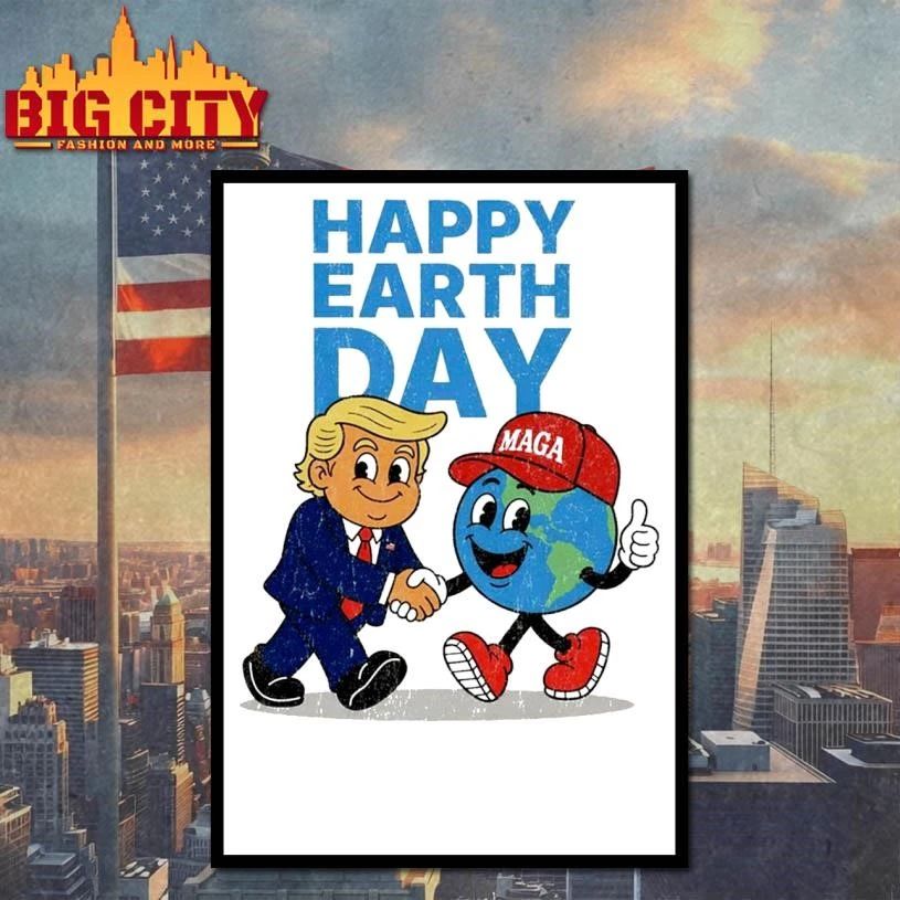 Happy Earth Day Trump Graphic Shirt