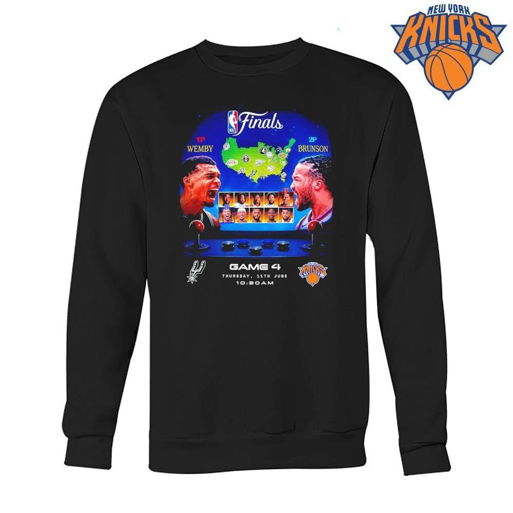 NBA Finals 2026 Game 4 Victor Wembanyama Jalen Brunson Arcade Style Shirt