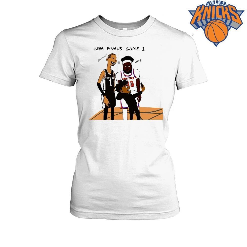 Funny Victor Wembanyama Mitchell Robinson Cartoon Meme NBA Finals 2026 Shirt