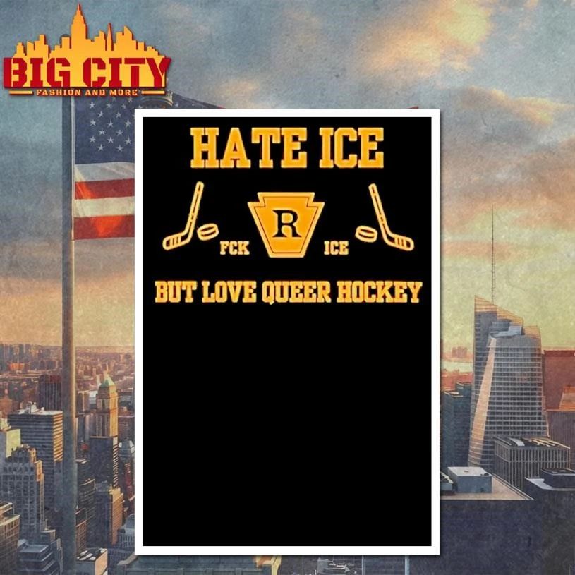 Funny Hate Ice But Love Queer Hockey Lgbtq 2026 Shirt