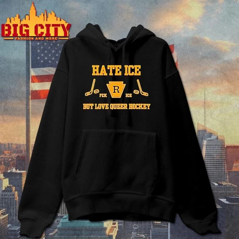 Funny Hate Ice But Love Queer Hockey Lgbtq 2026 Shirt