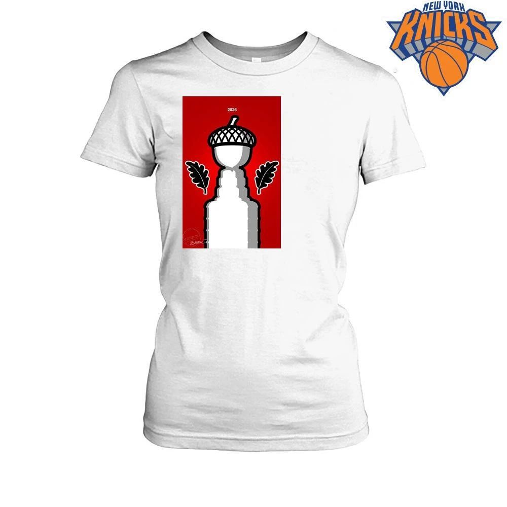 Carolina Hurricanes Stanley Cup Champions 2026 Raleigh Acorn Trophy Graphic Shirt